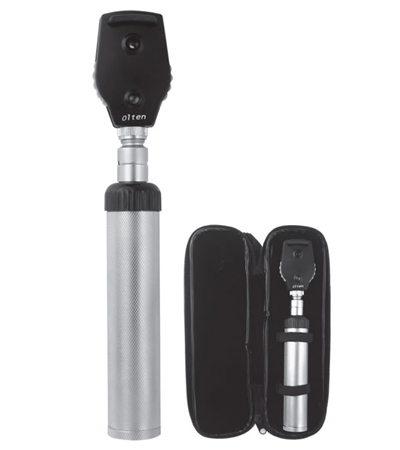 Ophthalmoscope In Leather Pouch