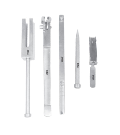 Angled Blade Plate Instrumentation Set With Box