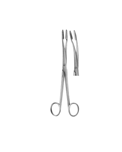 Sponge and Dressing Forceps Curved Without Ratchet